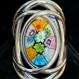 Alan K Murano Glass Ring